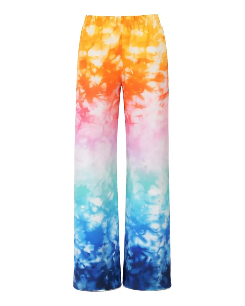Casablanca Paris monogram tie dye trousers - Blau Blau