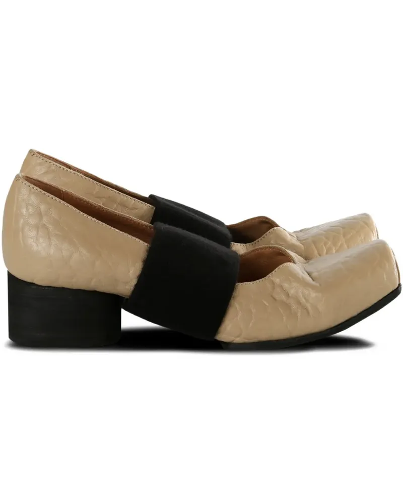 Uma Wang Pumps mit Zierband - Nude Nude