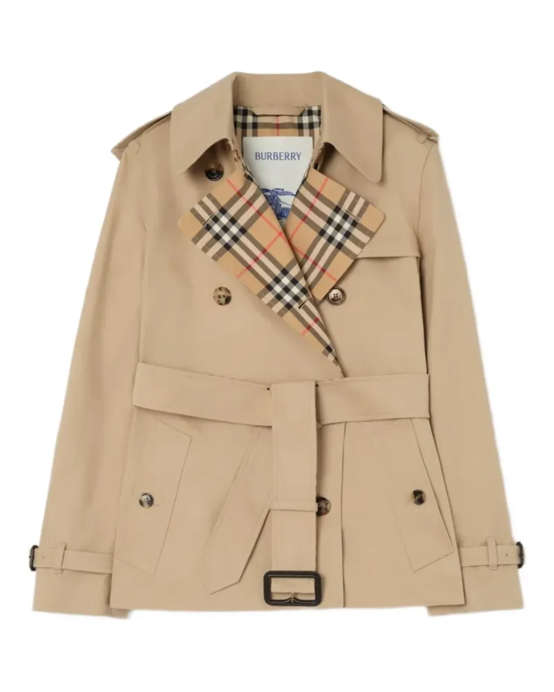 Burberry Lakefield Trenchjacke aus Gabardine - Nude Nude
