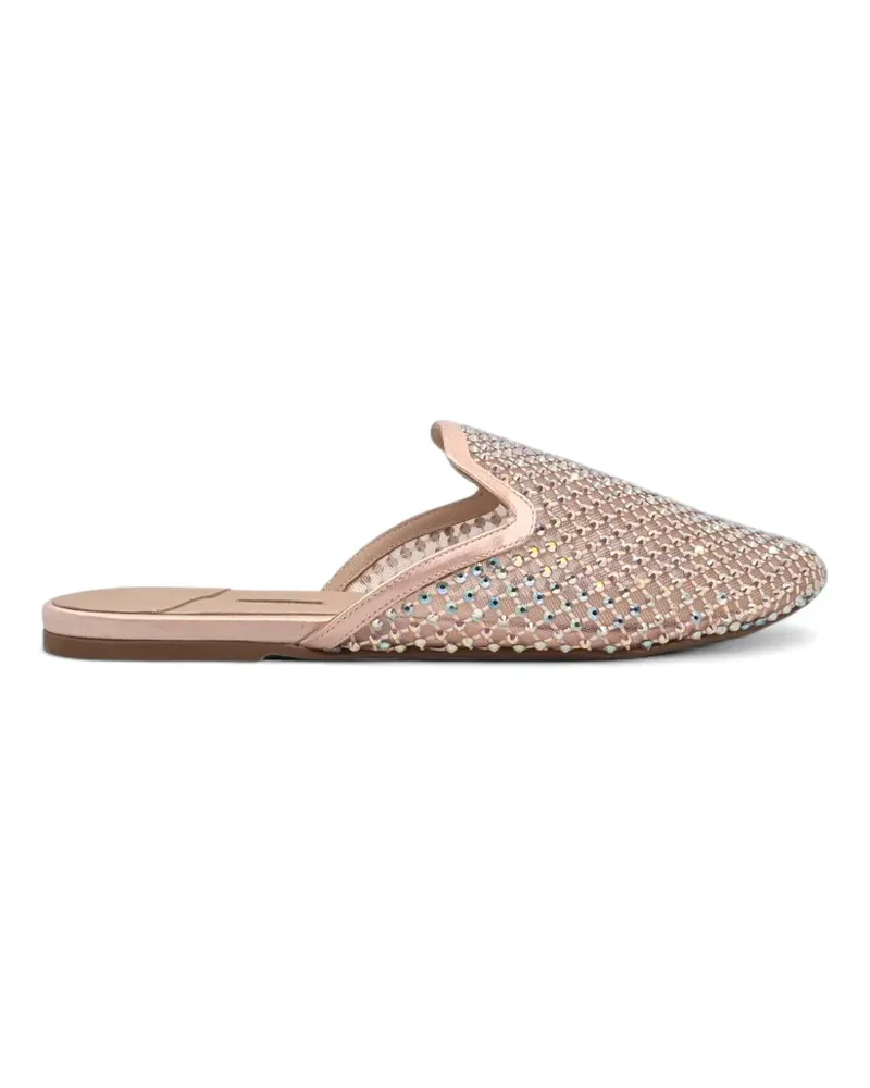 Le Silla Gilda Mules mit Kristallen - Rosa Rosa