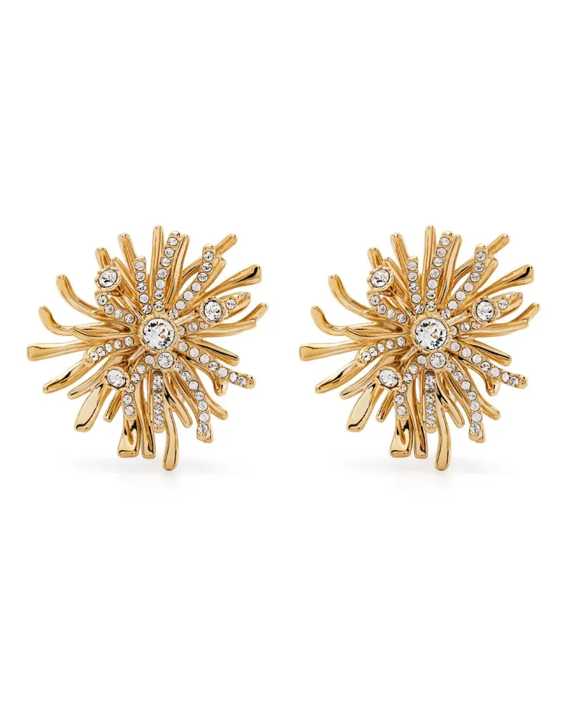 Lanvin Ohrringe mit Blumendetail - Gold Gold