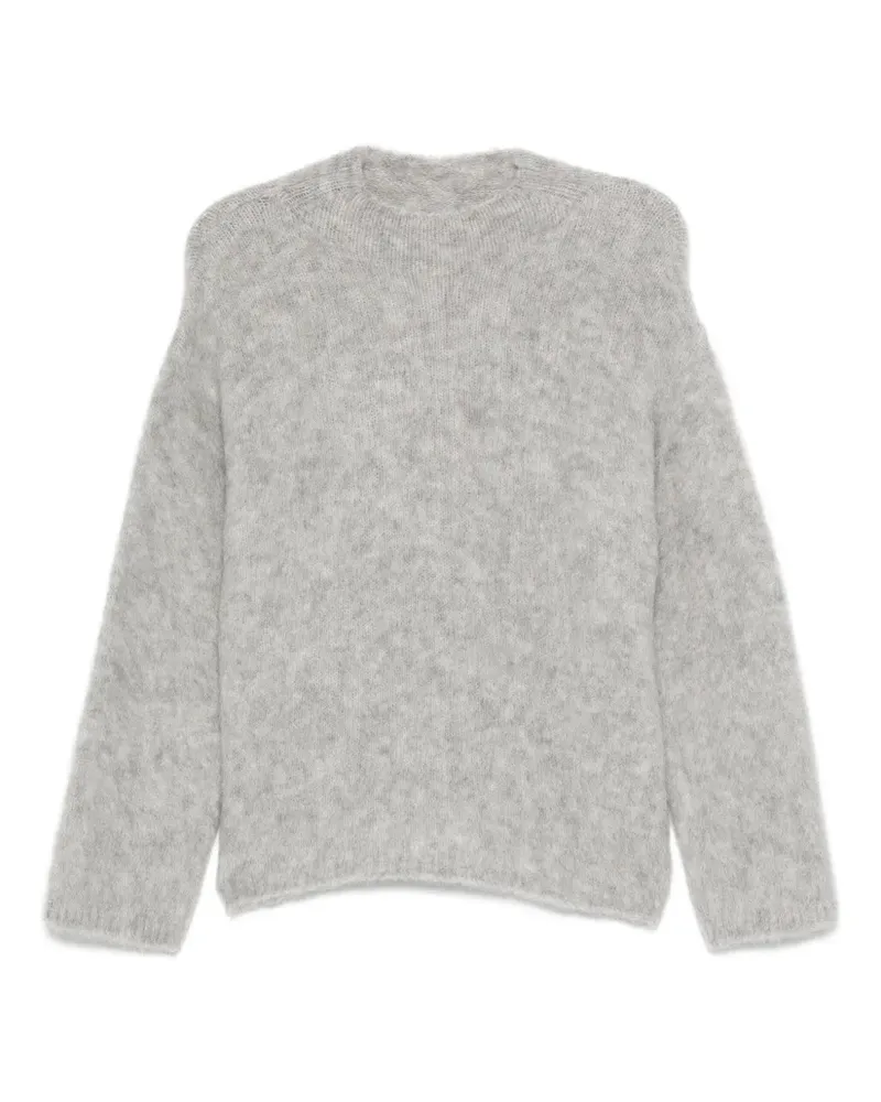 forte_forte Pullover mit Rundhalsausschnitt - Grau Grau