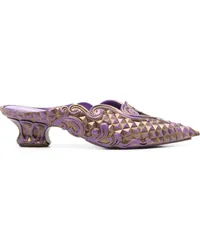 Y/PROJECT x Melissa Court Mules 45mm Violett