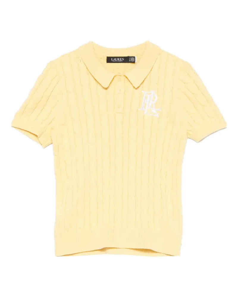 Ralph Lauren Natrissa cable-knit polo shirt - Gelb Gelb