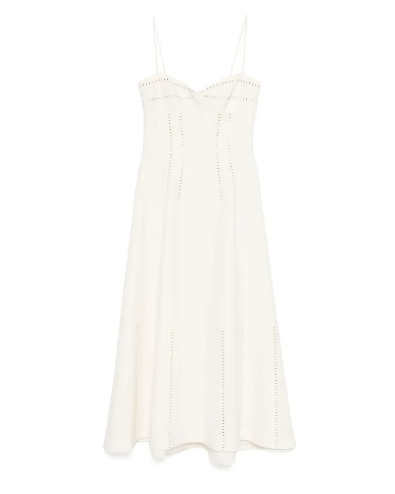 Elie Saab Kleid mit Nietenverzierung - OFF WHITE Off