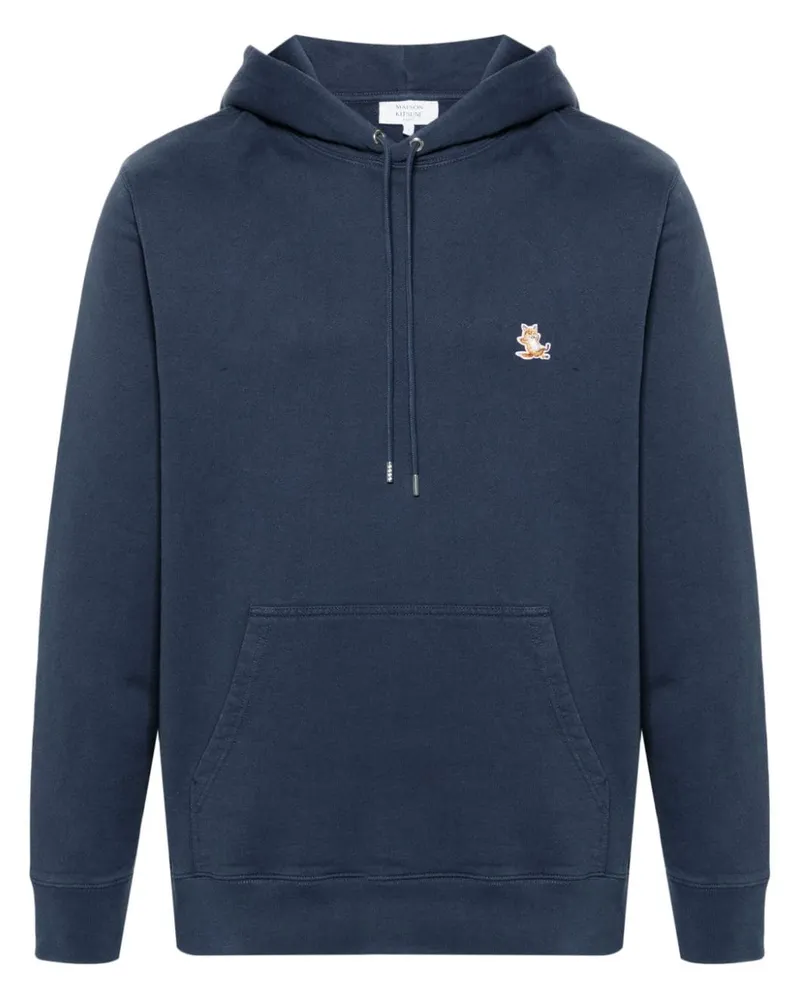 Kitsuné Fox Head' Hoodie Blau