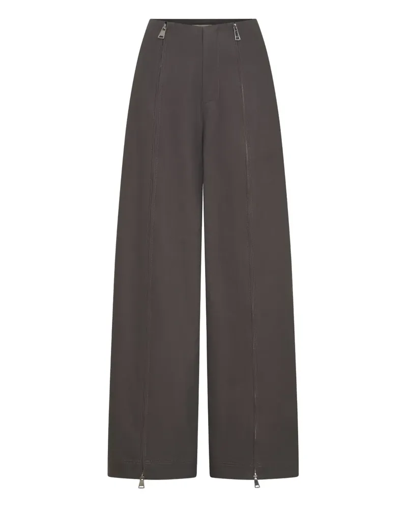NICHOLAS Amalia Hose mit Reißverschlussdetail - Braun Braun