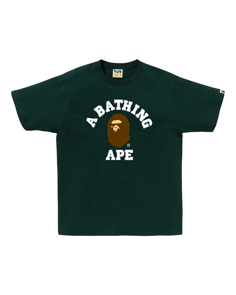 BAPE College Ape Head T-Shirt - Grün Grün
