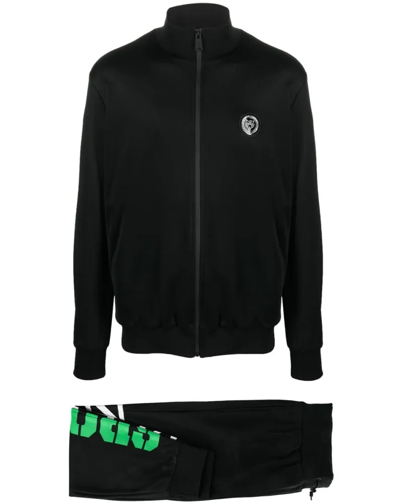 Philipp Plein Jogginganzug mit Logo-Print - Schwarz Schwarz