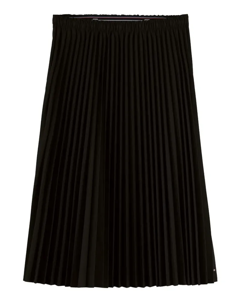 Tommy Hilfiger pleated midi skirt - Schwarz Schwarz
