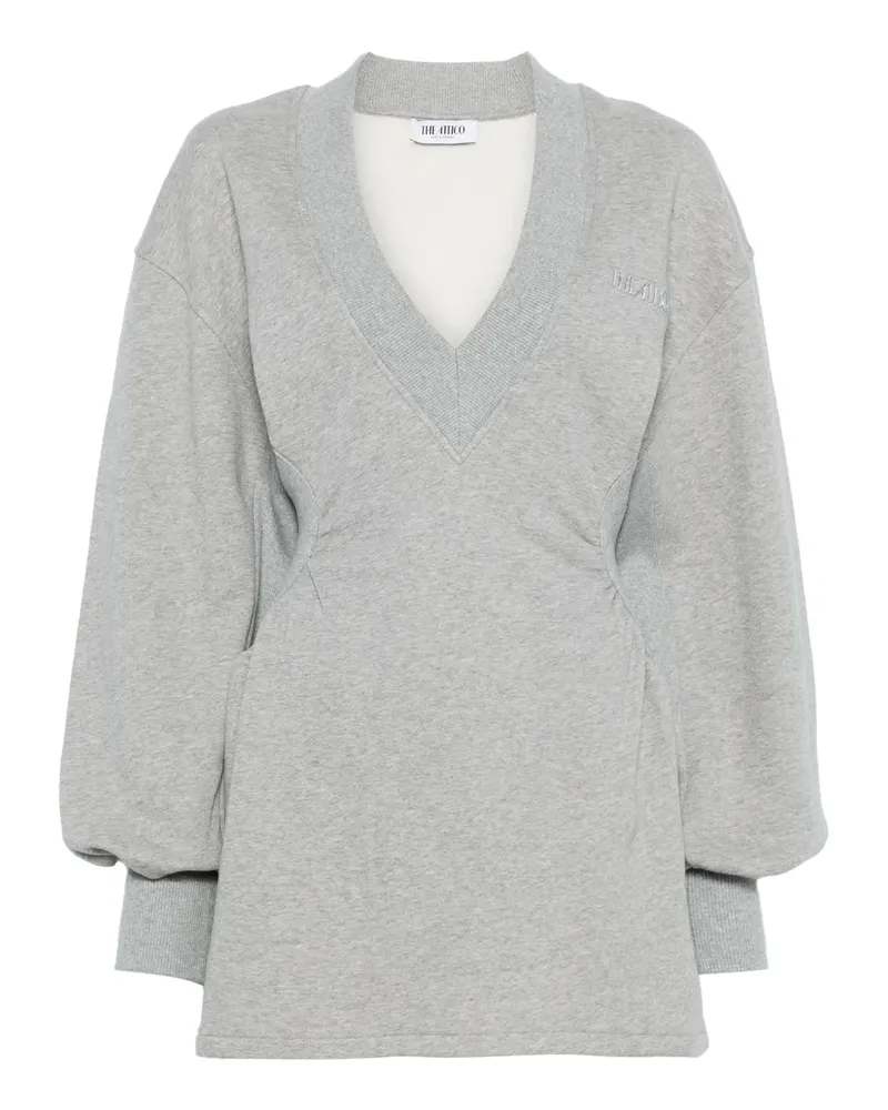 ATTICO Kleid mit V-Ausschnitt - Grau Grau