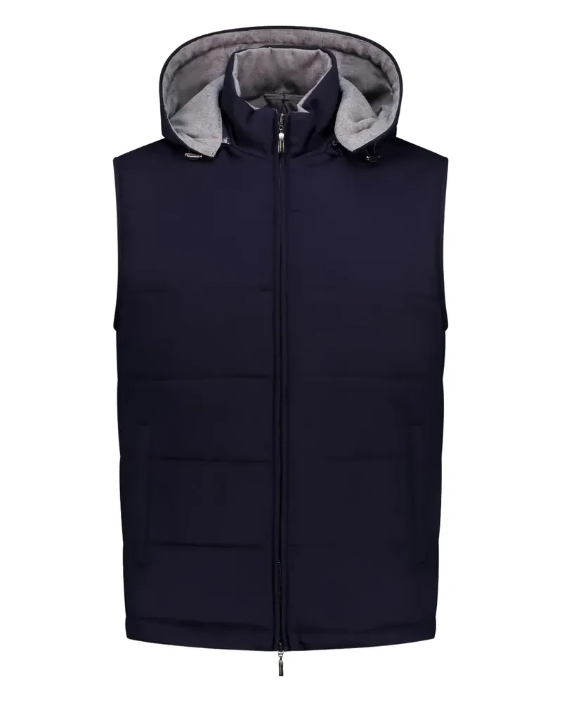 Doriani hooded quilted gilet - Blau Blau