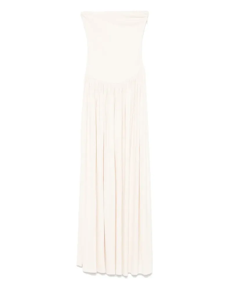 Aya Muse Schulterfreies Midikleid - Nude Nude