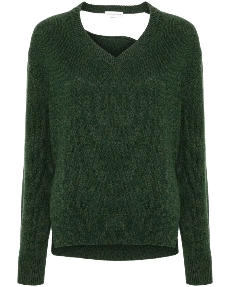 Victoria Beckham Rückenfreier Pullover - Grün Grün