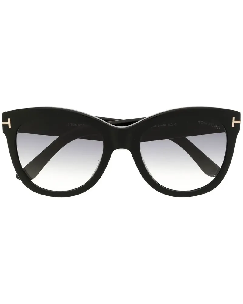 Tom Ford Cat-Eye-Sonnenbrille mit Farbverlauf - Schwarz Schwarz