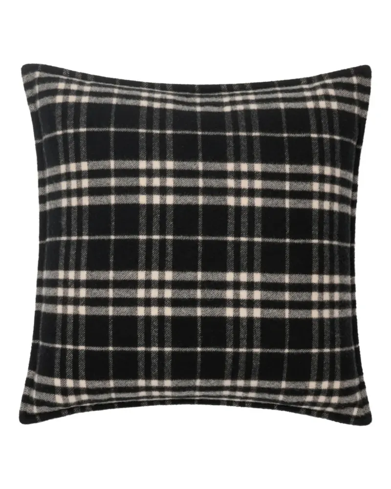 Burberry Kariertes Kissen (52cm x 52cm) - Schwarz Schwarz