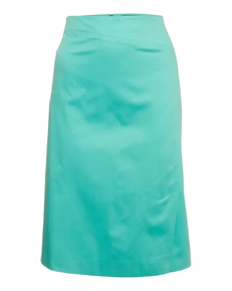 Marina Rinaldi topstitched midi skirt - Grün Grün