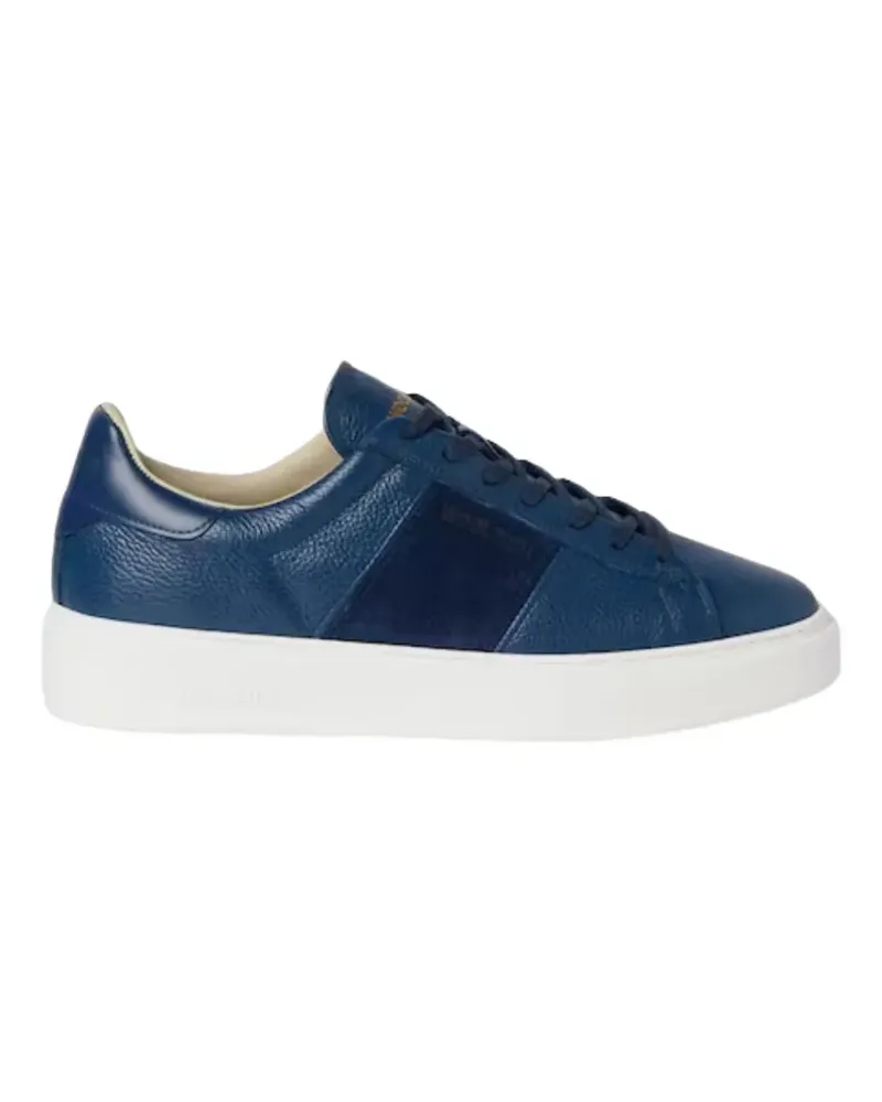 Woolrich suede-panel leather sneakers - Blau Blau