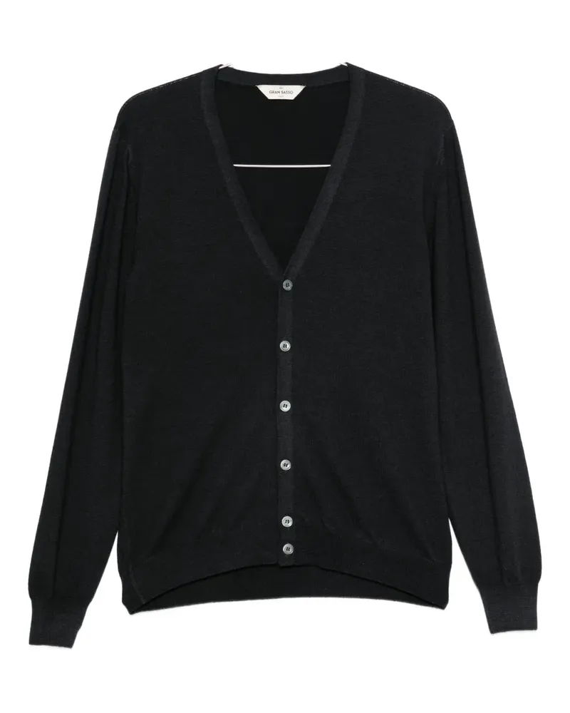 Gran Sasso v-neck button cardigan - Grau Grau