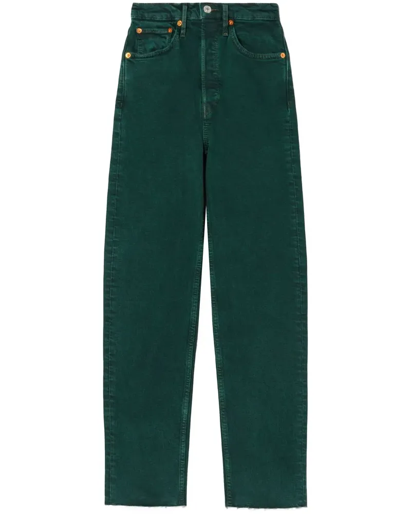 RE/DONE Hoch sitzende Jeans - Grün Grün