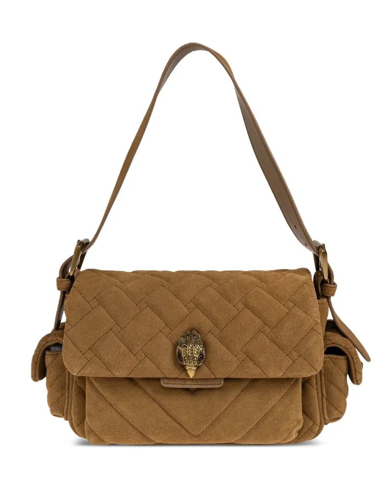 Kurt Geiger Kensington quilted suede shoulder bag - Braun Braun