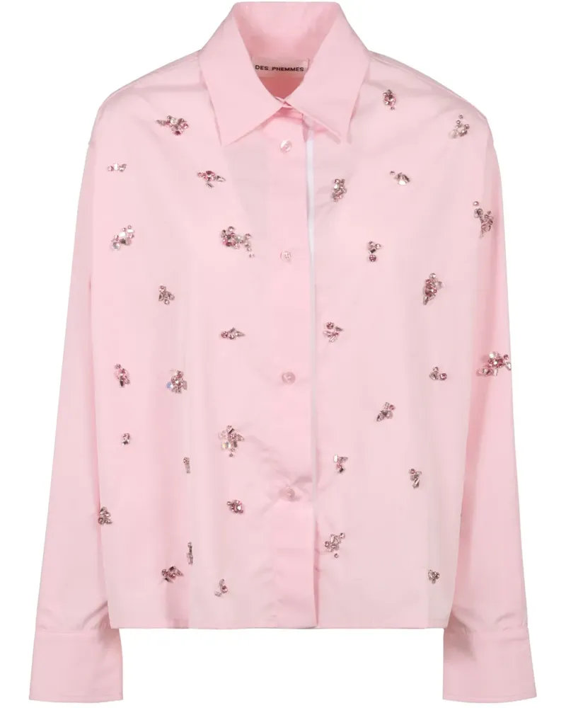 Des Phemmes Klassisches Hemd - Rosa Rosa