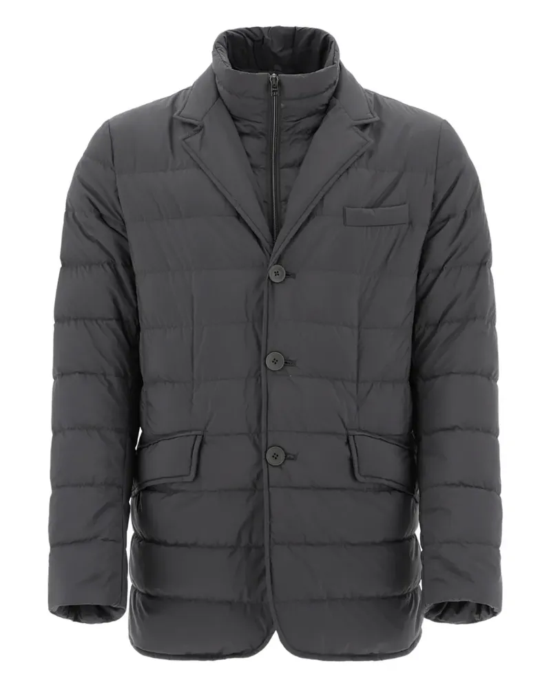 Herno Wattierte Jacke mit drei Knöpfen - Grau Grau