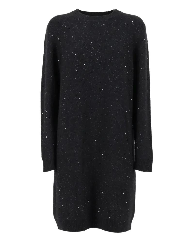 Fabiana Filippi Verziertes Strickkleid - Schwarz Schwarz