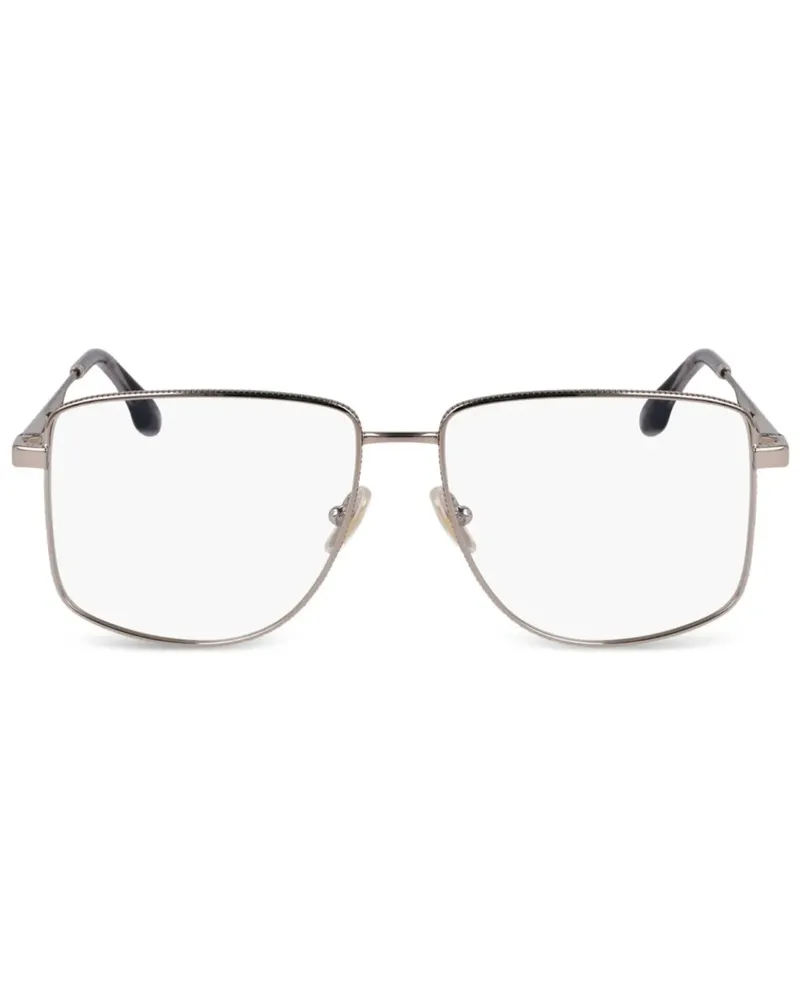 Victoria Beckham Sonnenbrille mit eckigem Gestell - Silber Silber