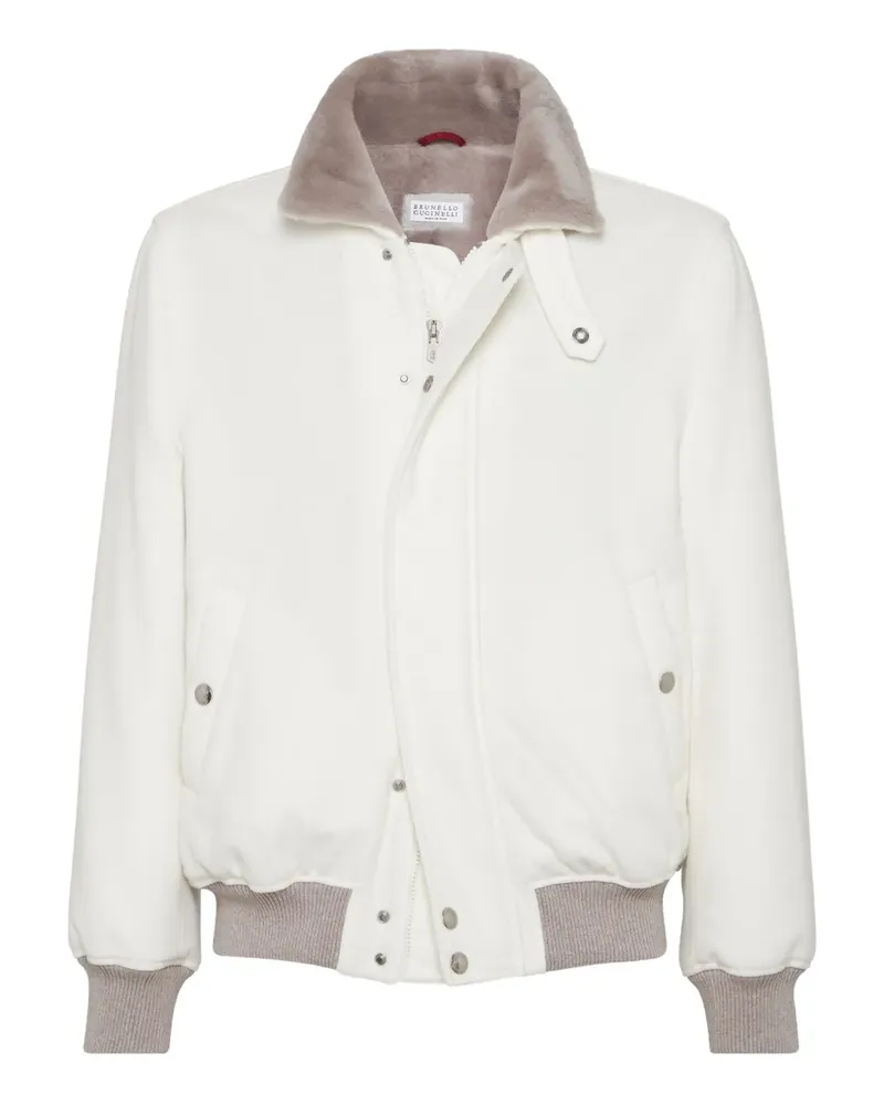 Brunello Cucinelli Bomberjacke aus Kaschmir - Nude Nude