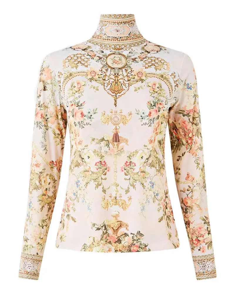 Camilla turtleneck T-shirt - Nude Nude