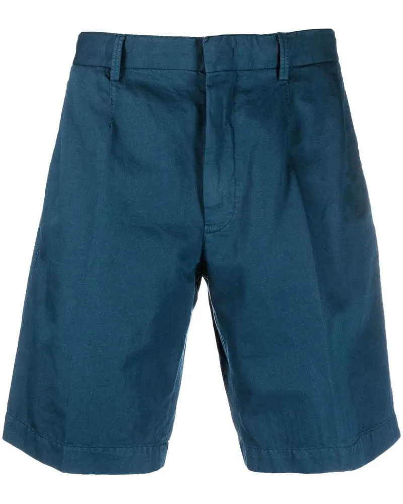 Ermenegildo Zegna Halbhohe Chino-Shorts - Blau Blau