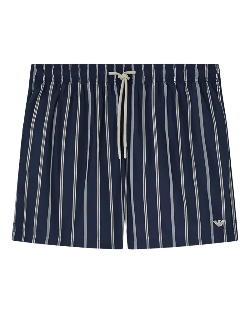 Emporio Armani striped swim shorts - Blau Blau
