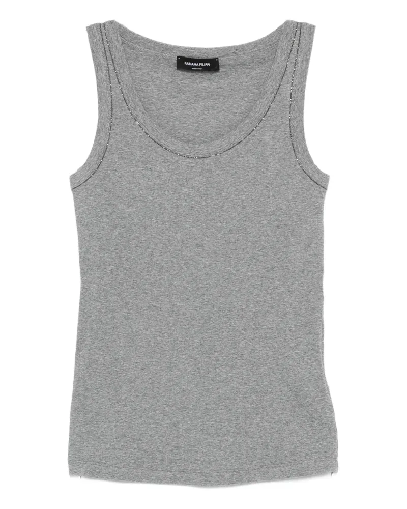Fabiana Filippi scoop-neck tank top - Grau Grau
