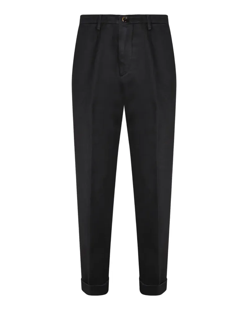 Dell'oglio pleated turn-up trousers - Blau Blau