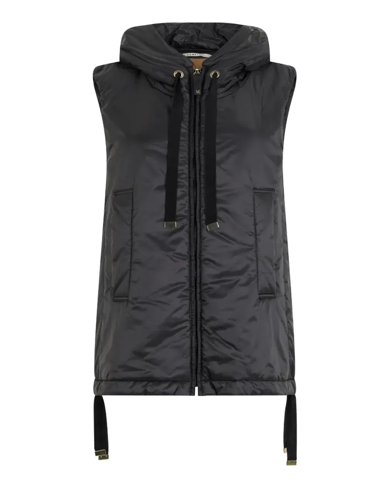 Max Mara padded hooded gilet - Schwarz Schwarz