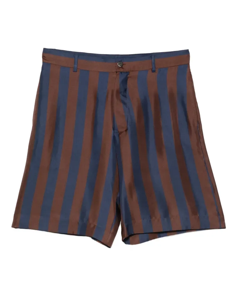 Fendi striped drawstring shorts - Blau Blau