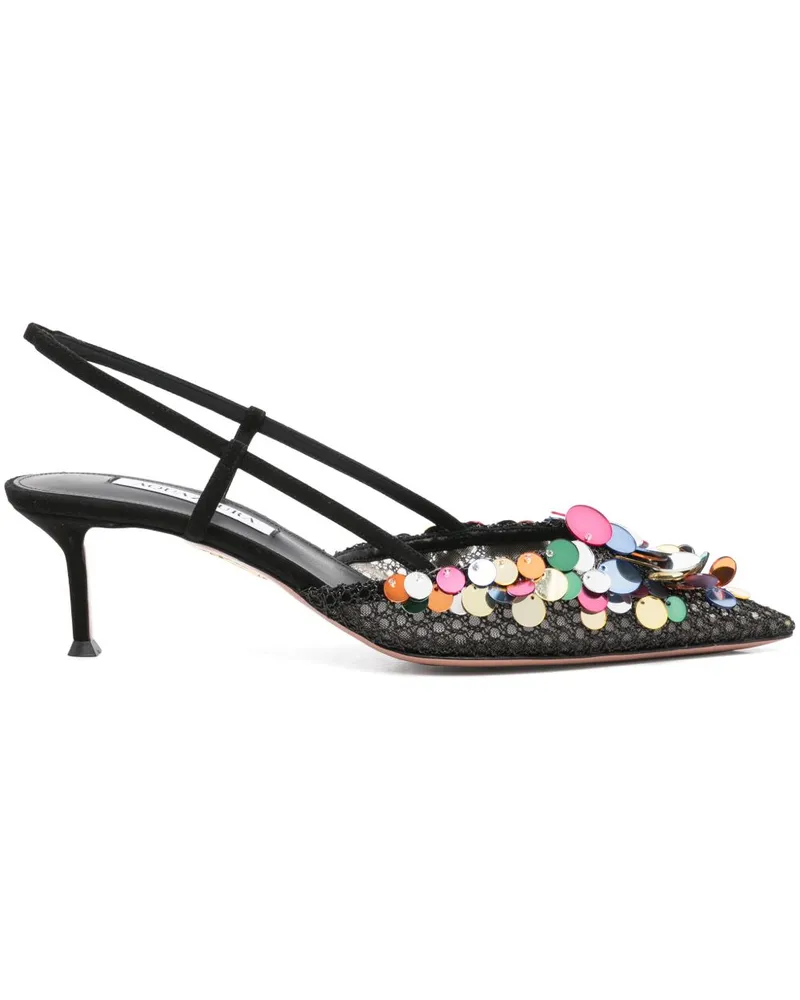 Aquazzura Can Can Pumps 50mm - Schwarz Schwarz