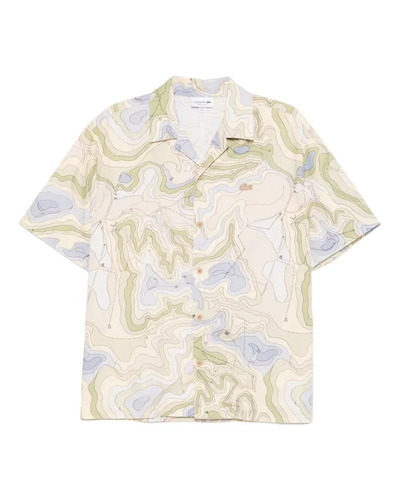 Lacoste Hemd mit Logo-Stickerei - Nude Nude