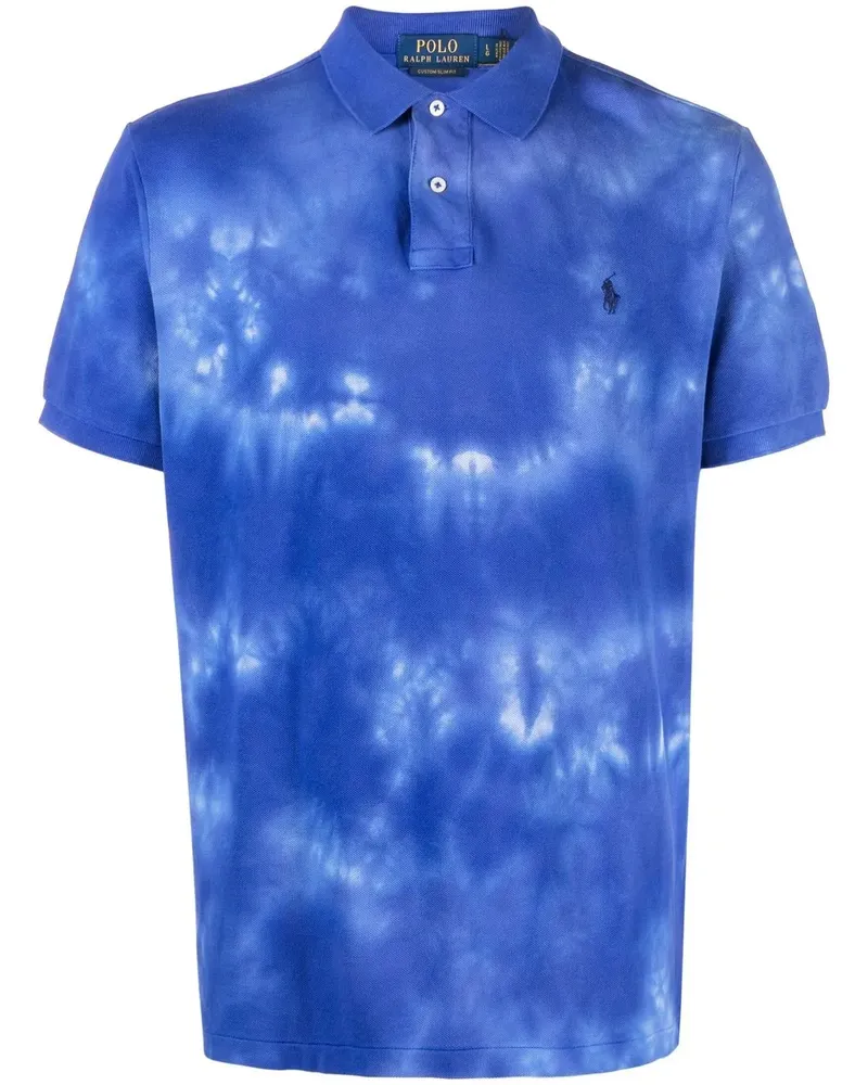 Ralph Lauren Poloshirt mit Batikmuster - Blau Blau