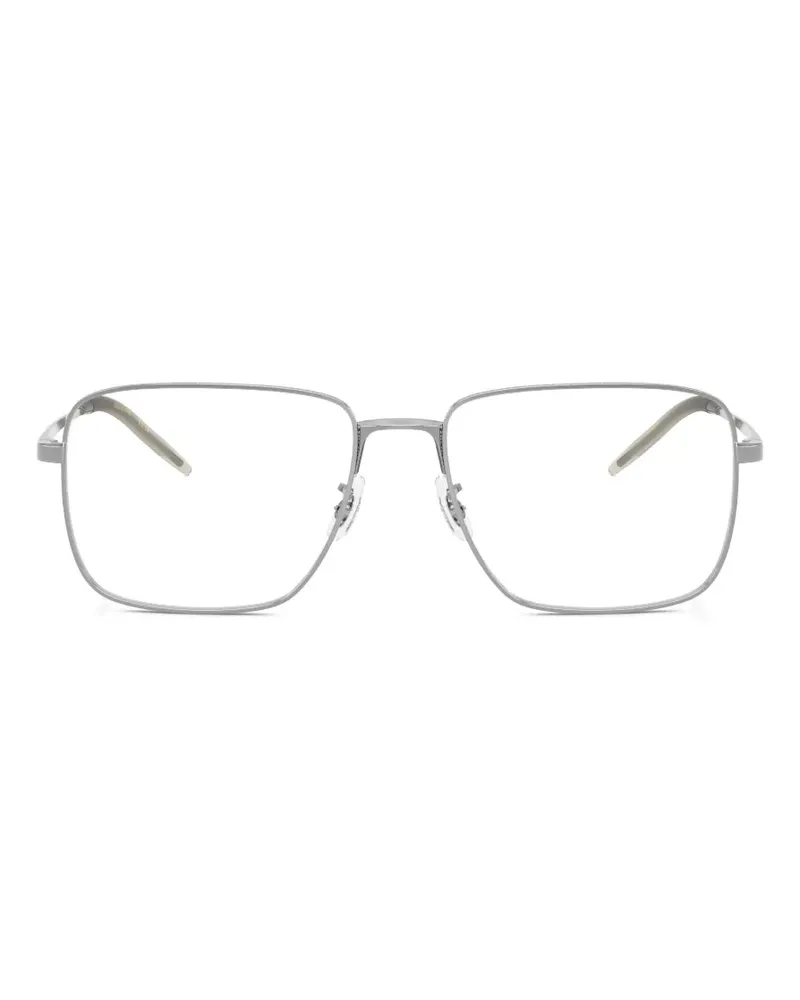 Oliver Peoples rectangle metal frame glasses - Silber Silber