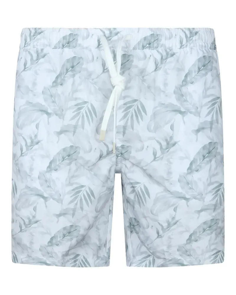 Eleventy Badeshorts mit botanischem Print - Blau Blau