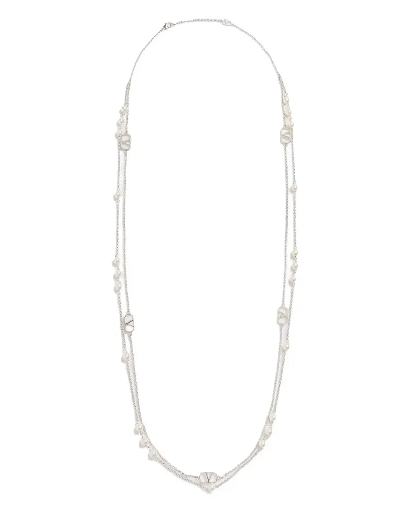 Valentino Garavani VLogo Signature Halskette aus Metall - Silber Silber
