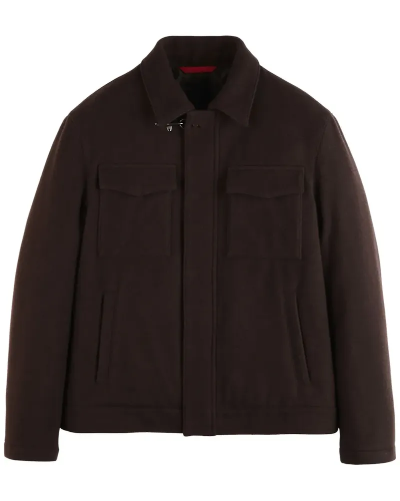 Fay Jacke aus Wolle - Braun Braun