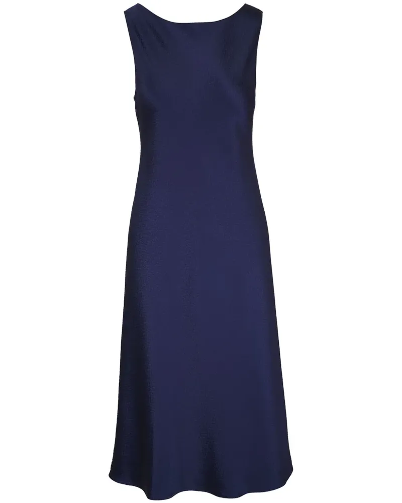 Peter Cohen Midikleid aus Seide - Blau Blau