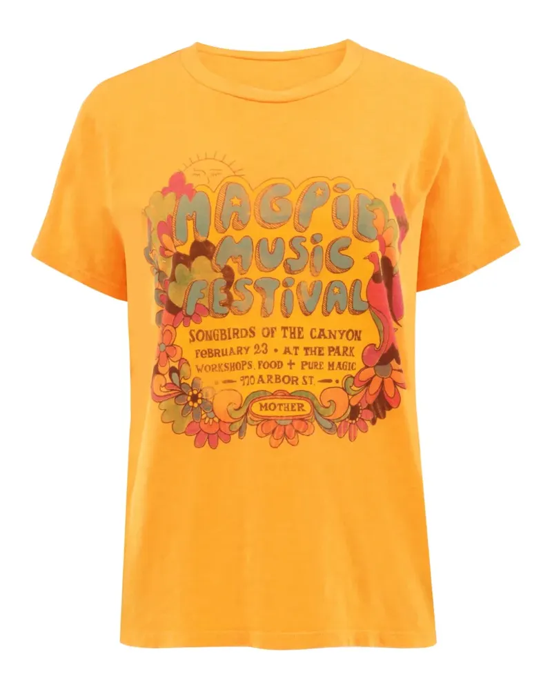 Mother graphic--print T-shirt - Orange Orange