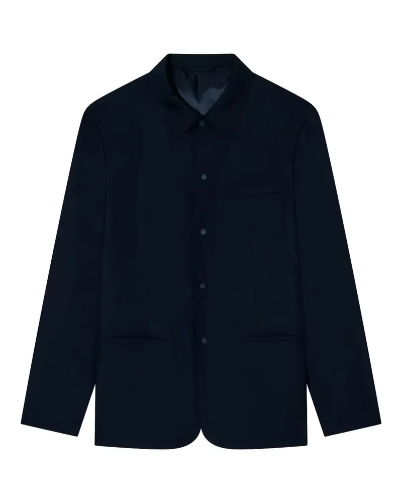 Armani Exchange press-stud-fastening blazer - Schwarz Schwarz