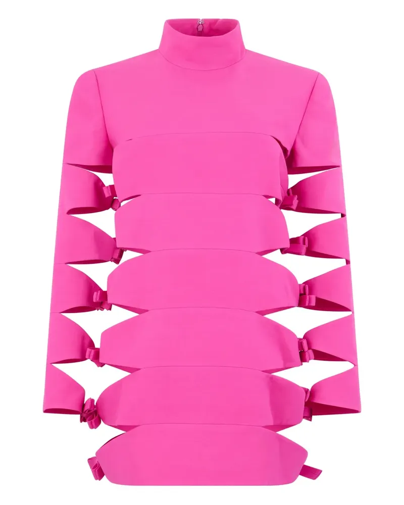 Valentino Garavani bow-detail mini dress - Rosa Rosa