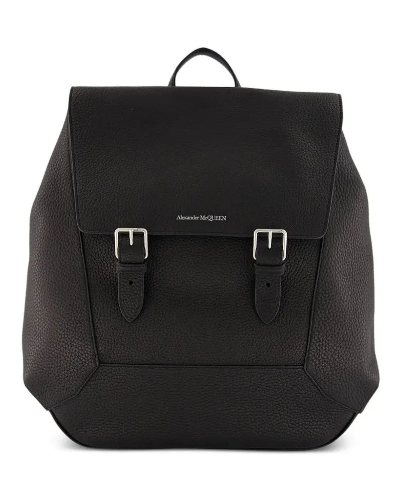 Alexander McQueen The Edge Rucksack mit Logo - Schwarz Schwarz