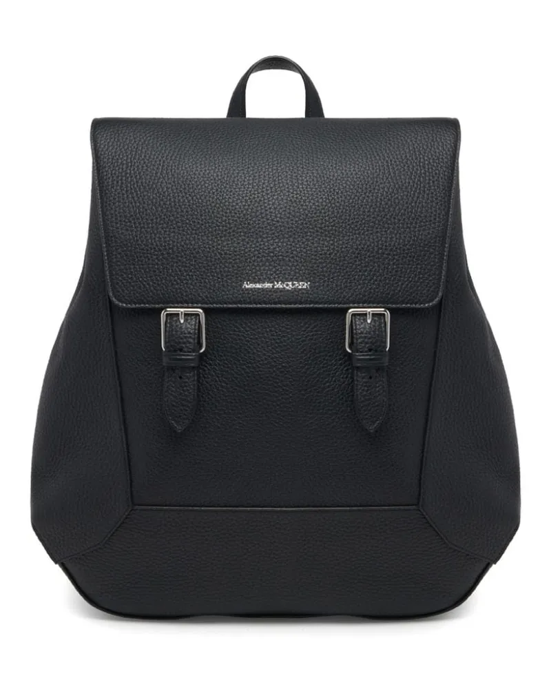 Alexander McQueen The Edge Rucksack mit Logo Schwarz